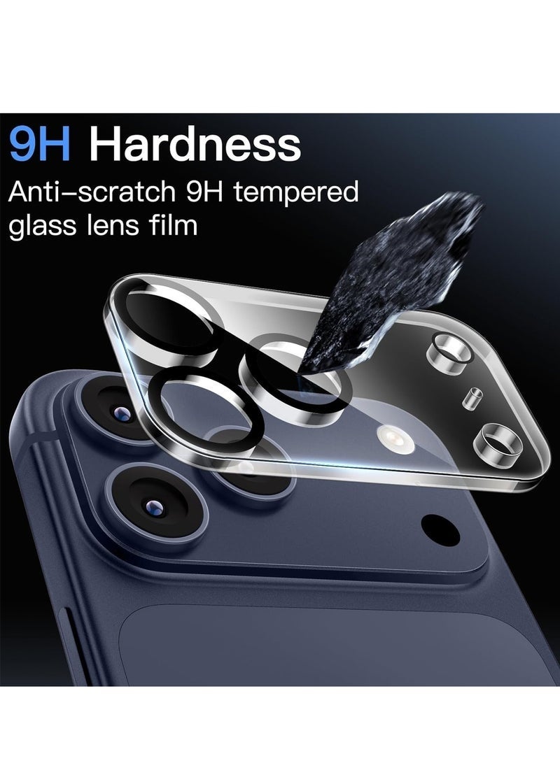 Nova future 3pack tempered glass camera lens protectors for Apple iPhone 17 Pro Max, ultra-high definition, 9H hardness, scratch-resistant, compatible with phone cases, easy to install [does not affect night shooting]. - Image 3